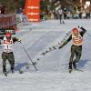 Mehrere Weltcup-Rennen in dieser Saison mussten im Fotofinish entschieden werden. Auch bei der WM in Lahti sind Johannes Rydzek (l) und Eric Frenzel Rivalen.