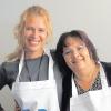 Petra Canan (links) und Heidi Terpoorten haben zusammen schon zwei Kochbücher über vegane Küche geschrieben. Momentan arbeiten sie an einem neuen Buch. 
