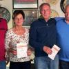 Freude über das erfolgreiche Sportabzeichen beim SSV Anhausen: (von links) Präsident Johann Karle, Elfriede Ruhland, Willi Reiter und Willi Höfer, der die Organisation des Sportabzeichens nun an Sabine Thiele abgibt. 	