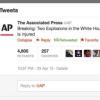 »Eilmeldung: Zwei Explosionen im Weißen Haus und Barack Obama ist  verletzt», hieß es auf dem AP-Konto bei Twitter. Die  Nachrichtenagentur schickte jedoch kurz darauf den Hinweis, dass  ihr Zugang gehackt worden sei.