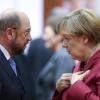 Laut Deutschlandtrend fallen Martin Schulz und die SPD immer mehr hinter die Union mit Angela Merkel zurück. Die AfD ist derzeit zusammen mit der FDP drittstärkste Kraft. 