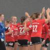 Großer Jubel herrschte bei den Drittliga-Handballerinnen des TSV Haunstetten nach dem Heimsieg gegen Erlangen.