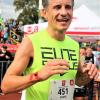 Einstein-Marathon 2021: Glücklich im Ziel: Marathonsieger André Biere.