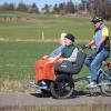 Eine elektrisch unterstützte Fahrrad-Rikscha steht künftig in den Soko-Gemeinden im Kreis Neu-Ulm zur Verfügung.