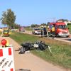Bei Münsterhausen war es auf der Staatsstraße 2025 an der Hagenrieder Kreuzung am 21. September 2020 zu einem folgenschweren Verkehrsunfall zwischen einem Motorrad und einem Lastwagen gekommen. 	