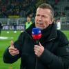 Sky-Experte Lothar Matthäus vor einem Spiel.