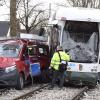 Ein schwerer Unfall hat sich am frühen Donnerstagnachmittag an der Haunstetter Straße ereignet.