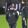 Bundestrainer Joachim Löw beim Abschlusstraining in Leipzig.