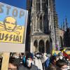 Wie in mehreren anderen Städten in Deutschland wurde auch in Ulm gegen den Krieg in der Ukraine demonstriert. 