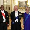 Staatsbesuche haben die beiden bereits empfangen: König Charles und Camilla mit dem südafrikanischen Präsidenten Cyril Ramaphosa im Buckingham Palace.