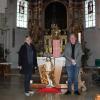 Margareta Leimer, Regina Hinz,
Georgy Heinecker und Wolfgang Steuger von links gestalteten eine Corona-Andacht in der Langerringer Kirche.