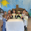 Die Kinder vom Kindergarten Maria Hilf haben das Oster-Passionsspiel geübt. Es kann ab Ostersonntag online auf den Youtube-Kanal "Katholisch-Lechfeld" angesehen werden.
