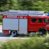 Die Feuerwehr kam nach Ludwigsfeld, um den Brand zu löschen.