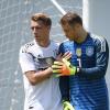 Nils Petersen (l) feiert gegen Österreich sein Länderspiel-Debüt, Manuel Neuer gibt sein Comeback.