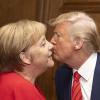 Der Beweis für Trumps Charme-Offensive bei Merkel? Die Kanzlerin Angela Merkel zeigt diplomatische Zurückhaltung gegenüber den USA.	