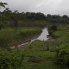 Eine Wasserturbine im Fluss Caquetá bei Jiri-Jiri soll Strom für ein Elektroboot und das Dorf liefern. 	