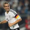 Kapitän Philipp Lahm hat mit der Nationalmannschaft einen leichten Sieg errungen. Foto: Friso Gentsch dpa