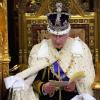 König Charles III. von Großbritannien spricht während der Eröffnung des Parlaments im House of Lords im Westminster-Palast.