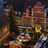 Der Christkindlesmarkt auf dem Marktplatz in Memmingen