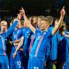 Island jubelt: Alfred Finnbogason (vorne rechts) und Co. fahren zur WM.