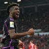 Münchens Kingsley Coman bejubelt den Auswärtssieg des FC Bayern bei Mainz 05.