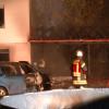 Ein Carport und ein Auto wurden in der Nacht auf Montag in Blossenau ein Raub der Flammen.  	
