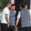 David Beckham (l) mit seinem Superstar Lionel Messi.