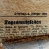 Diese Ausgabe der Nördlinger Zeitung aus dem Jahr 1925 kam in der Zimmerdecke eines Hohlraums zum Vorschein.