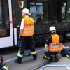 In der Augsburger Remboldstraße ist eine Straßenbahn der Linie 64 entgleist. Es gab zahlreiche Ausfälle und Verspätungen: Es wurde niemand verletzt.