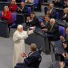 Papst Benedikt bei seinem Auftritt im Bundestag. dpa