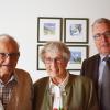 OB Noerenberg (rechts) gratulierte Elsbeth und Friedrich Soldner zum 60. Hochzeitstag.  	