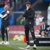 Treffen im Hamburger Stadtderby aufeinander; Pauli-Coach Fabian Hürzeler (r) und HSV-Trainer Tim Walter.