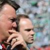 Skeptischer Blick: Louis van Gaal, Trainer des FC Bayern München