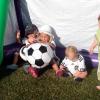 Marten, Philine, Sebastian und Nico beim letzten Training vor dem Halbfinale. Bild: Julia Wucher

