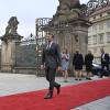 Die Konferenz geht auf eine Initiative von Frankreichs Präsident Emmanuel Macron zurück - hier bei seiner Ankunft auf der Prager Burg.