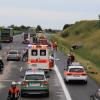 Unfall auf der A9 zwischen Denkendorf und Lenting.