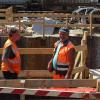 Baustelle Bahnhof Donauwörth im August 2020