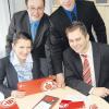 Ein junges Team für die jungen Kunden (von links): Claudia Arold, Manuel Mair, Christian Eisenbart und Daniel Stark.   