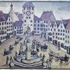 Diese Darstellung des Landsberger Marktes erinnert an die Zeit der Hungerkrise 1816/17, als die Preise für Lebensmittel - vor allem Brotgetreide - vervierfachten.