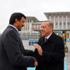 Militärische Partner: Der türkische Präsident Recep Tayyip Erdogan (r.) empfängt den Emir von Katar, Tamim bin Hamad Al Thani.