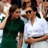 Die britischen Herzoginnen Meghan und Kate (beide 37) haben sich am Samstag gemeinsam das Finale der Damen beim Tennisturnier in Wimbledon angeschaut. 