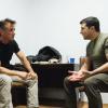 Der Dokumantarfilm «Superpower»: Der US-Schauspieler Sean Penn (l) spricht mit dem ukrainischen Präsidenten Wolodymyr Selenskyj.