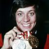 Rosi Mittermaier gewann bei den Olympischen Winterspielen 1976 in Innsbruck zweimal Gold und einmal Silber.