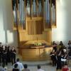 Kammerchor und „Projektorchester“ der Rieser Musikschule gaben gemeinsam ein Konzert in der Neuapostolischen Kirche in Nördlingen. 	