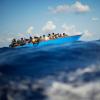 Auf Lampedusa kamen innerhalb von 24 Stunden etwa 1350 Menschen mit Booten aus Nordafrika an.