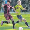 Brachte die U19-Kicker der JFG Neuburg mit 1:0 in Führung: Angreifer Florian Pilat (rechts).  