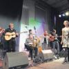 Einige Musiker beim gemeinsamen Finale aller Künstler des Irish Spring Festivals im Leipheimer Zehntstadel.  