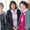 Über den Besuch des Bezirkstagspräsidenten haben sich Renate Pasemann, Sabine Müller-Stöhr und Angela Müller gefreut.  