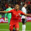 Alexis Sanchez bejubelt sein Tor zur 1:0-Führung für Chile.