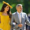 George und Amal Clooney bei der Hochzeit von Meghan und Harry im Mai.
